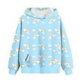 thumbnail image 1 of Toddler Baby Boy Girls Hoodie Sweatshirt Dinosaur Rainbow Pattern Print Long Sleeve Crewneck Pullover Shirt Tops for Gifts,Blue 1,7 Years, 1 of 1