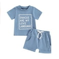 thumbnail image 1 of Toddler Baby Boy Short Sleeve T-Shirt Tee Tops Shorts Two Piece Outfit Set Infant Summer Clothes, 1 of 9