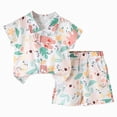 thumbnail image 1 of Toddler Baby Boy Summer Clothes Set 6 12 18 24 Months 2T 3T 4T Tractor Letter Print Short Sleeve T-Shirt Elastic Waist Solid Shorts Outfit Sets Kaprioy, 1 of 4