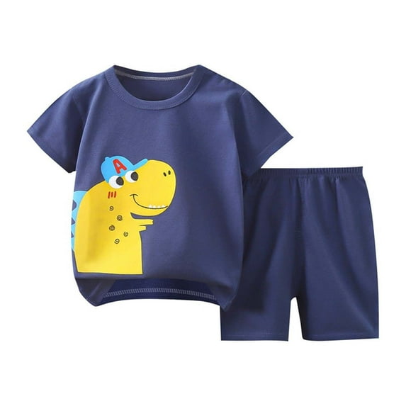 Toddler Baby Boy Summer Clothes Short Sleeve T-shirt with Shorts Summer Outfits Set