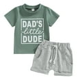 thumbnail image 1 of Toddler Baby Boy Summer Outfit Short Sleeve T Shirt Top Casual Shorts Set Clothes 6 12 18 24 Month 2T Clothes For Girls 10-12, 1 of 9