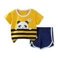 thumbnail image 1 of Toddler Baby Boy Summer Outfit Short Sleeve T Shirt Top Casual Shorts Set Clothes 6 12 18 24 Month, Size 18 Months, 1 of 3