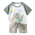 thumbnail image 1 of Toddler Baby Boy Summer Outfit Short Sleeve T Shirt Top Casual Shorts Set Clothes 6 12 18 24 Month, Size 3 Months, 1 of 3