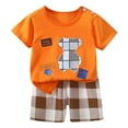 thumbnail image 1 of Toddler Baby Boy Summer Outfit Short Sleeve T Shirt Top Casual Shorts Set Clothes 6 12 18 24 Month, Size 3 Months, 1 of 3
