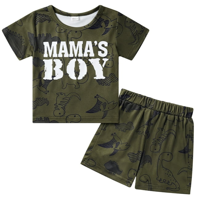 Toddler Baby Boy Summer Outfits Letter Print Short Sleeve T Shirt ...