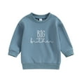 thumbnail image 1 of Toddler Baby Boy Sweatshirt 1Y 2Y 3Y 4Y 5Y 6Y Big Brother Print Long Sleeve Pullover Tops Autumn Clothes Lake Blue 1-2 Years, 1 of 8