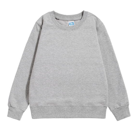 Toddler Baby Boy Sweatshirt Color Block Long Sleeve Lightweight Crewneck Pullover Tops Fall Winter Outfits,5-6 Years,Z6-Grey