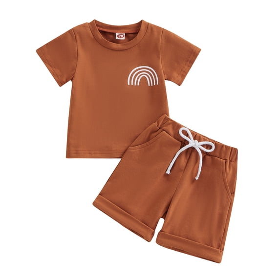 Toddler Baby Boys Clothes 6M 12M 18M 24M 3Y 4Y Summer Outfit Striped Print Sleeveless Vest T-shirt Tops Drawstring Shorts Set