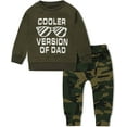 thumbnail image 1 of Toddler Baby Boys Clothes Kids Letter Pattern Outfits Long Sleeve T-shirt Tops and Pants Fall Winter Clothing Set 18-24 Months, 1 of 7
