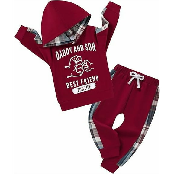 Toddler Baby Boys Clothes Letter Printed Hoodie Sweatshirt Tops+Camouflage Long Pants 2PCS Outfits Set