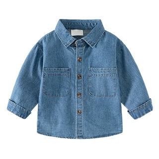 トップス Birth Of  Child Denim macra Baby Denim Shirt