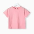 thumbnail image 1 of Toddler Baby Boys Girl T-Shirt Crew-Neck Tees Casual Cute Solid Color Short Sleeve Summer Fall Basic T-Shirt Tops Pink 8-9 Years, 1 of 2