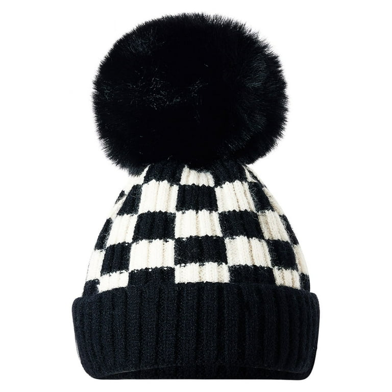 Winter Plaid Ball Hat - Black Winter Plaid Ball Hat - Black
