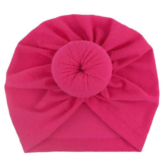 Toddler Baby Boys Girls Cap Beanie Solid Cotton Knotted Elastics Turban Hat Baby Kids Girls Boys Hat