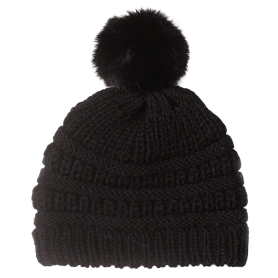 Toddler Baby Boys Girls Knitted Cap Beaniess Pompom Elastics Turban Winter Warm Hat Girls Winter Hats for Ages 7-10 Baby Pool Hat Adjustable Baseball Hat Youth Girl Winter Hats Caps for