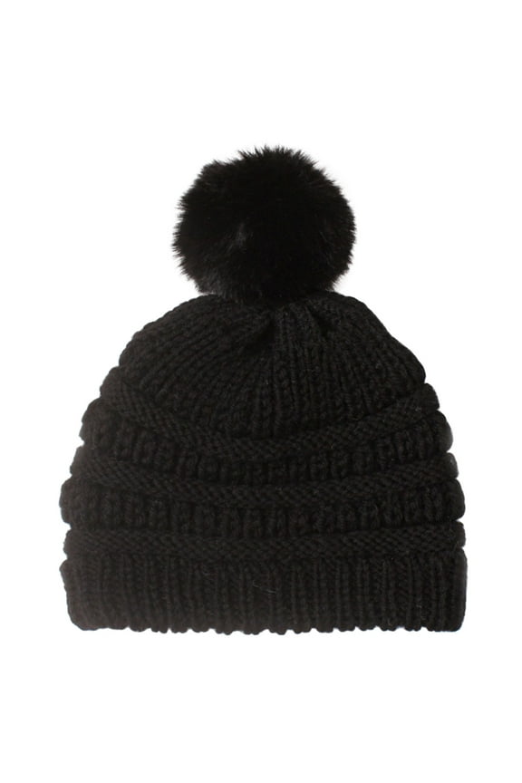 Toddler Baby Boys Girls Knitted Cap Beaniess Pompom Elastics Turban Winter Warm Hat Girls Winter Hats for Ages 7-10 Baby Pool Hat Adjustable Baseball Hat Youth Girl Winter Hats Caps for