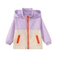 thumbnail image 1 of Toddler Baby Boys Girls Lightweight Windbreaker Jacket Casual Zip Up Jackets With Hooded 1-6 Years, 1 of 4