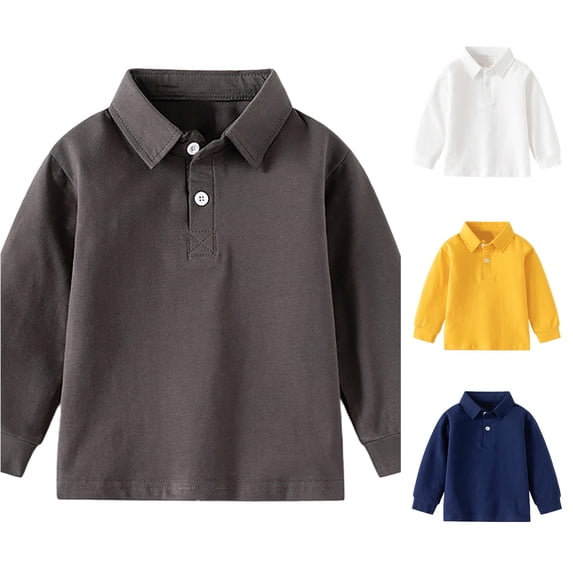 Toddler Baby Boys Girls Long Sleeve Solid Shirt Tops Fall Winter Kids Casual Pullover Tee Knitwear Kids T-Shirts Summer Clothes