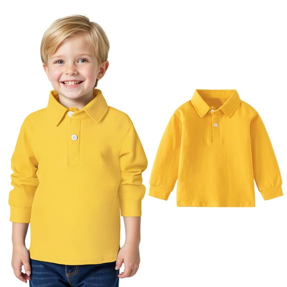 Toddler Baby Boys Girls Long Sleeve Solid Shirt Tops Fall Winter Kids Clothes