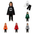 thumbnail image 1 of Toddler Baby Boys Girls Outfits Unisex Funny Vampire Face Hooded Cape with Joggers Halloween Party Dress Up Clothes Set 12-18 Months, 1 of 9