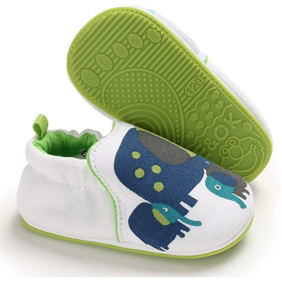 Toddler Baby Boys Girls Shoes Non Skid Slipper Sneaker Moccasins Infant First Walker House Walking Crib Shoes(6-24 Months)
