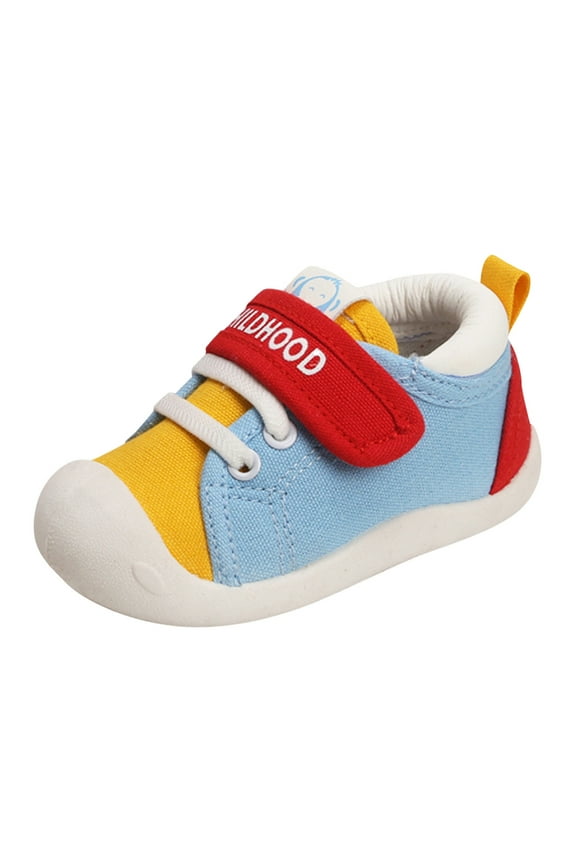 Toddler Baby Boys Girls Shoes Sneakers Non Mesh First Walkers Shoes for Boys Girls Size 18-24 Months