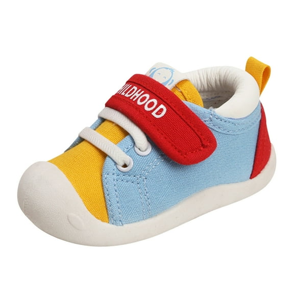 Toddler Baby Boys Girls Shoes Sneakers Non Mesh First Walkers Shoes for Boys Girls Size 18-24 Months