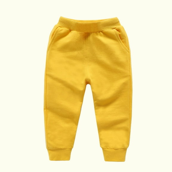 Toddler Baby Boys Girls Sweatpants Kids Sport Jogger Casual Candy Color Solid Color Leggings Casual Kids Sports Pants Long Pants 18-24 Months
