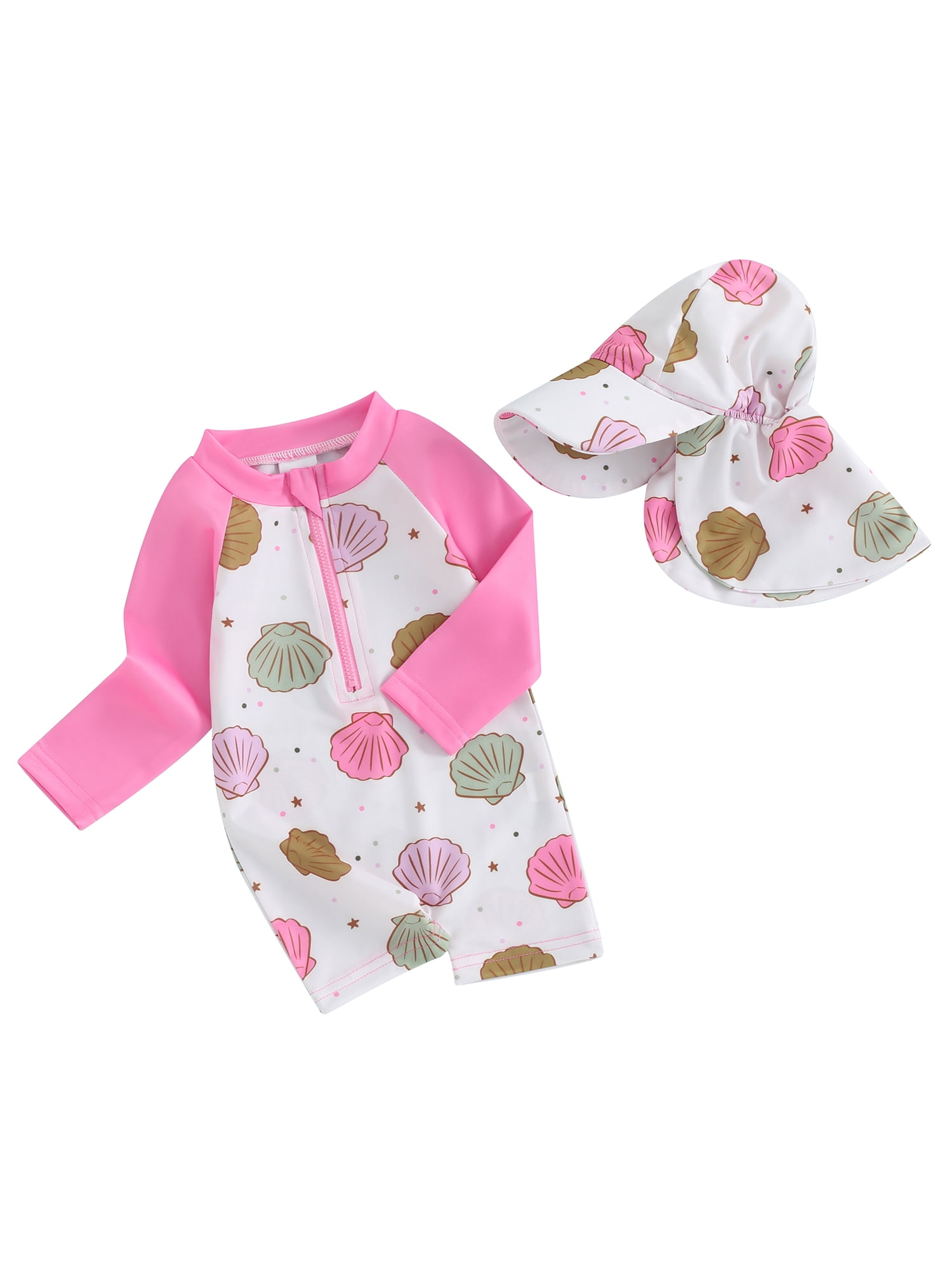 Yuanyu Kids Girl One Piece Swimsuits Rash Guard Swimwear Long Sleeve Zipper Front Bathing Suit - Foto 13