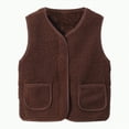 thumbnail image 1 of TAmten Toddler Baby Boys Girls Vest Lightweight Fall Winter Warm Sleeveless Zipper Up Jacket with Pockets(Coffee,6-12 Months), 1 of 4