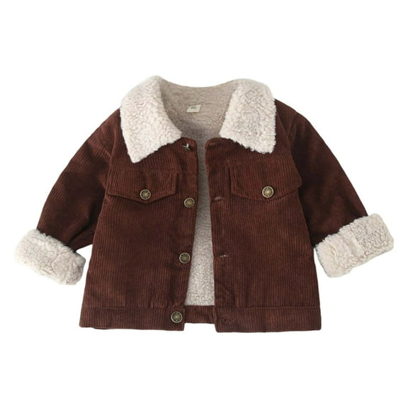 Toddler Baby Boys Girls Winter Coat Fleece Jacket Cute With s For Baby Girls Child Winter Coat Infant Winter Clothes 2-3 Years