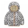 thumbnail image 1 of Toddler Baby Boys Girls Winter Fleece Jacket Infant Warm Hooded Tops Outwear Overcoat Warm Fall Winte, 1 of 10