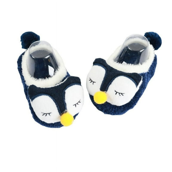 Toddler Baby Boys Girls Winter Warm Cartoon Crib Shoes Indoor Slipper Socks