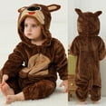 thumbnail image 1 of Toddler Baby Boys Hooded Jumpsuit Unisex Toddler Romper Baby Bodysuit Long Sleeve Halloween Outfits for Boy Toddler Onesie Outfit 2-3 Years, 1 of 5