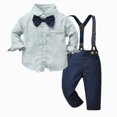 thumbnail image 1 of Toddler Baby Boys Outfits Little Autumn Winter Long Sleeve 6 12 18 24 Months 2T 3T 2 PC, 1 of 6