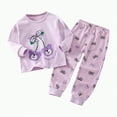 thumbnail image 1 of Toddler Baby Boys Outfits Little Spring Fall Cartoon Long Sleeve Stretch 3T 4T 5T Top and Pants Set 2Pcs, 1 of 6