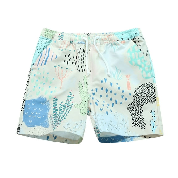 Toddler Baby Boys Swim Trunks Kids Summer Print Shorts Beach Swimwear Clothes Swimsuit for Boys Size 4-5T