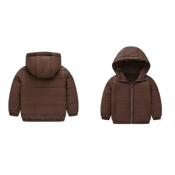 Toddler Baby Boys Winter Coat,Little Boys Girls Puffer Coat with Hoods Zipper Up Down Coats for Baby Boys Fall Outfits for Girls Baby Girl Clothes Winter