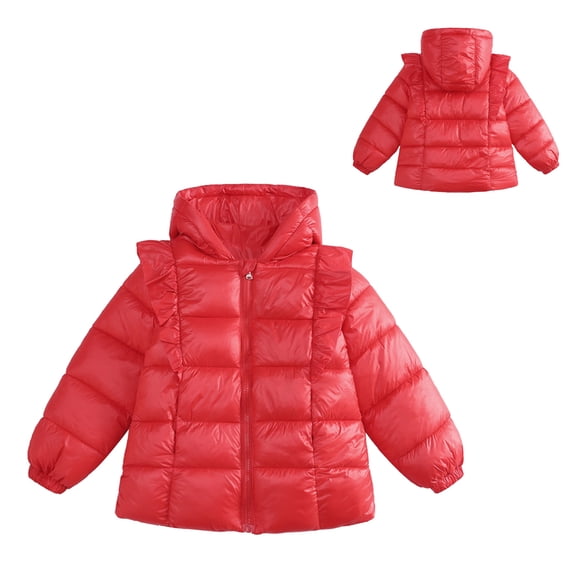 Toddler Baby Boys Winter Coat,Toddler Puffer Coat Baby Hoodie Zipper Up Down Coats for Baby Boys Outerwear Coats Baby Boy Clothes