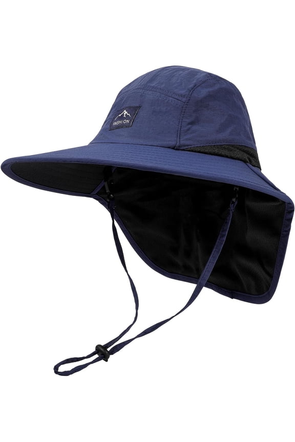 Toddler Kids Bucket Hats UPF 50+ Adjustable Outdoor Protection Hats with Wide Brim for Boys Girls Age 2-9 Years