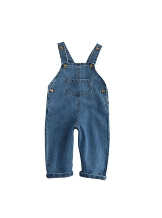 Kids' Twill Shortalls Romper - 5-Pocket Overalls For Boys & Girls (Ages 3-7) - Orange