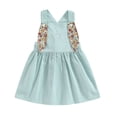 thumbnail image 1 of Toddler Baby Easter Overall Dress, Cute Sleeveless Bunny Suspender Dress 6 Months-4 Years, 1 of 8