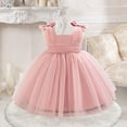 thumbnail image 1 of Toddler Baby Flower Girls Bowknot Tutu Dress Princess Wedding Birthday Gown, 1 of 7