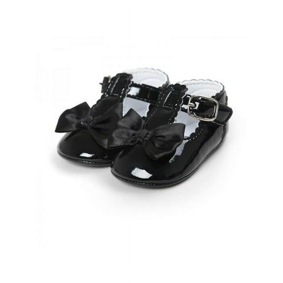 Toddler Baby Girl Bow-Knot Anti-Slip Soft Sole Crib Shoes 0-18mouths