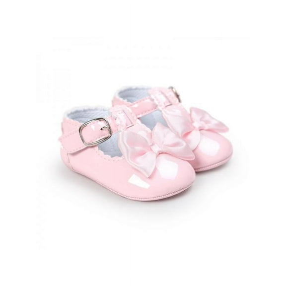 Toddler Baby Girl Bow-Knot Anti-Slip Soft Sole Crib Shoes 0-18mouths