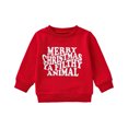 thumbnail image 1 of Toddler Baby Girl Boy Christmas Outfit Merry Christmas Sweatshirt Long Sleeve Sweater Shirt Pullover Top Fall Winter Clothes, 1 of 8