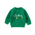 thumbnail image 1 of Toddler Baby Girl Boy Christmas Sweaters Knit Long Sleeve Crewneck Warm Pullover Sweatshirt Tops Cute Fall Winter Clothes, 1 of 8