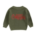 thumbnail image 1 of Toddler Baby Girl Boy Christmas Sweaters Knit Long Sleeve Crewneck Warm Pullover Sweatshirt Tops Cute Fall Winter Clothes, 1 of 7