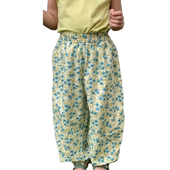 Toddler Baby Girl Boy Classic Pants Personality Fashion Print Long Pants Summer Fall Harem Pants for 12-18 Months