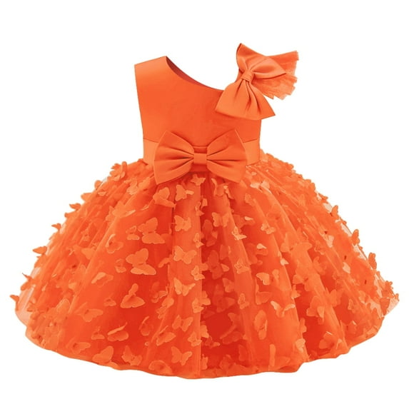 Toddler Baby Girl Butterfly Tutu Dress Bowknot Princess Flower Girl Wedding Pageant Birthday Party Dresses 12-18 Months Purple